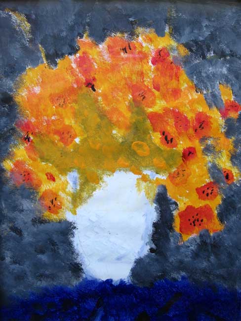 Visual Arts: Still-life of Sunflowers - Dale