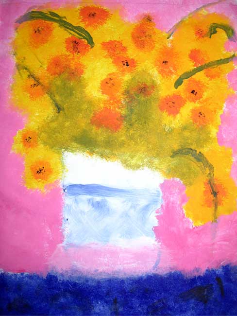 Visual Arts: Still-life of Sunflowers - Jules